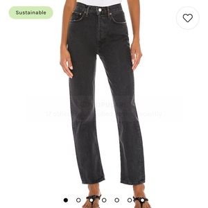 Agolde 90’s pinch waist in black tea